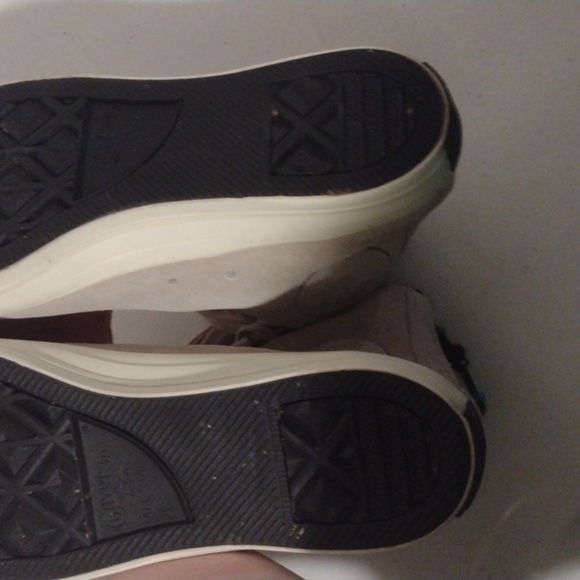 Converse suede tan high top zip back size men's 8 women's 10 - Picture 9 of 13